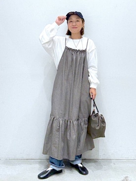 「アイテム（ママ＆ベビー）」を使った、hiromiさん（レディース・158cm）の秋コーディネート