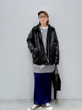 「アイテム（その他アウター）」を使った、hiromiさん（レディース・158cm・40代）の秋コーディネート