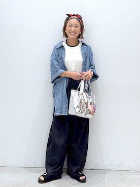 「アイテム（アクセサリー）」を使った、hiromiさん（レディース・158cm・40代）の夏コーディネート