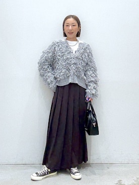 「アイテム（ニット/セーター）」を使った、hiromiさん（レディース・158cm・40代）の秋コーディネート