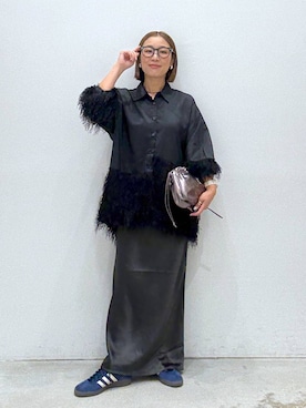 「アイテム（アクセサリー）」を使った、hiromiさん（レディース・158cm・40代）の秋コーディネート