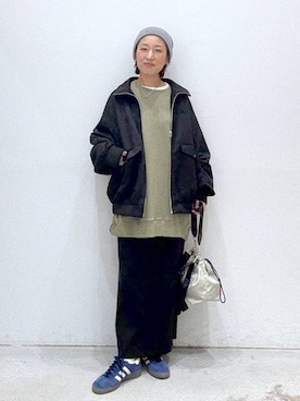 「アイテム（帽子）」を使った、hiromiさん（レディース・158cm・40代）の秋コーディネート