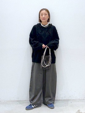 「アイテム（ニット/セーター）」を使った、hiromiさん（レディース・158cm・40代）の秋コーディネート