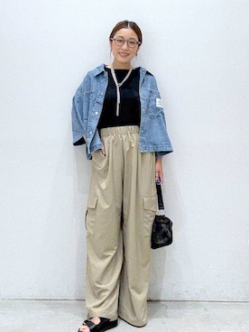 「LEPSIM（レプシィム）のアイテム」を使った、hiromiさん（レディース・158cm）の夏コーディネート