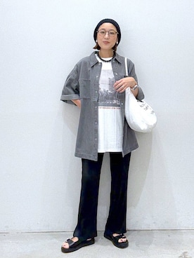 「アイテム（ネックレス）」を使った、hiromiさん（レディース・158cm・40代）の夏コーディネート