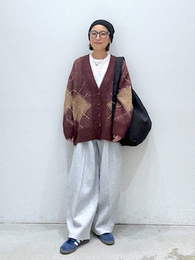 「アイテム（ショルダーバッグ）」を使った、hiromiさん（レディース・158cm・40代）の秋コーディネート