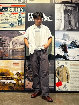 「Eddie Bauer（エディーバウアー）のアイテム」を使った、エディバウアー吉祥寺さん（メンズ・171cm）の夏コーディネート