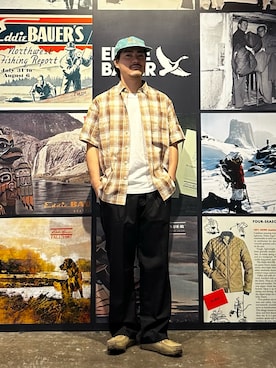 「Eddie Bauer（エディーバウアー）のアイテム」を使った、エディバウアー吉祥寺さん（メンズ・171cm）の夏コーディネート