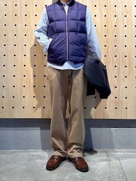 「Eddie Bauer（エディーバウアー）のアイテム（ジャケット/アウター）」を使った、エディバウアー吉祥寺さん（メンズ・171cm）の秋コーディネート