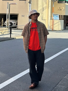 「Eddie Bauer（エディーバウアー）のアイテム」を使った、エディバウアー吉祥寺さん（メンズ・171cm）の夏コーディネート