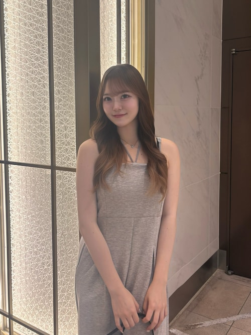 セール】ホルターネックベアスウェットロングコンビネゾン