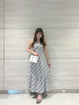 「ツイードベスト」｜reiraさん（レディース・160cm）の夏コーディネート