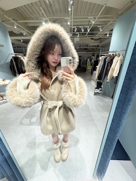 「アイテム（その他アウター）」を使った、reiraさん（レディース・160cm）の秋コーディネート