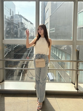 「シャギー」｜reiraさん（レディース・160cm）の夏コーディネート