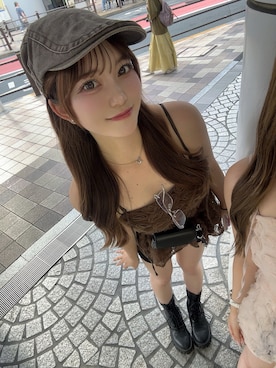 「ペプラムブラウス」｜reiraさん（レディース・160cm）の夏コーディネート