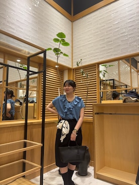 「EKAL（エカル）のアイテム」を使った、kotoneさん（レディース・165cm）の夏コーディネート