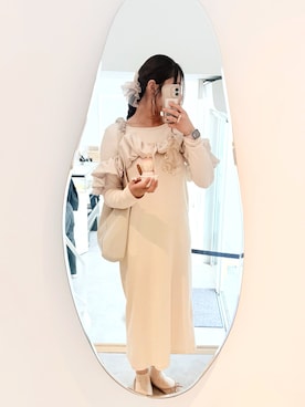 「カフェ巡り」｜panchanᙏ̤̫͚さん（レディース・162cm）の春コーディネート