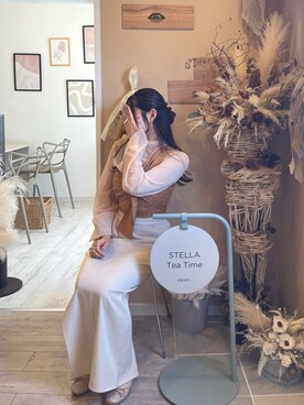 「JUNOAH（ジュノア）のアイテム」を使った、panchanᙏ̤̫͚さん（骨格ストレート・レディース・162cm）の秋コーディネート