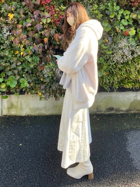 「one way（ワンウェイ）のアイテム（その他アウター）」を使った、panchanᙏ̤̫͚さん（レディース・161cm）の冬コーディネート