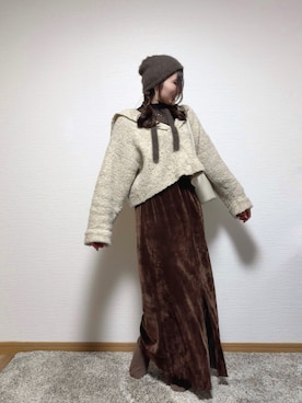 「apres jour（アプレジュール）のアイテム」を使った、panchanᙏ̤̫͚さん（骨格ストレート・レディース・162cm）の秋コーディネート
