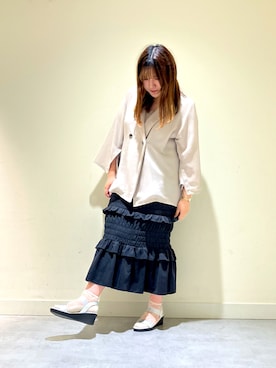 「シルバー」｜👠卑弥呼　梅田阪神百貨店さん（レディース・170cm）の夏コーディネート