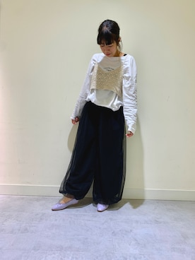 「アイテム（レインシューズ、パープル系）」を使った、👠卑弥呼　梅田阪神百貨店さん（レディース・153cm）の夏コーディネート