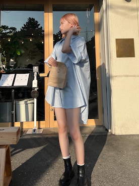 「WEGO（ウィゴー）のアイテム（シューズ）」を使った、erinaさん（レディース・162cm）の夏コーディネート