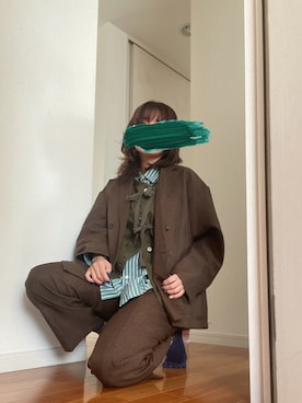 「アイテム（セットアップ）」を使った、YKさん（レディース・161cm）の春コーディネート