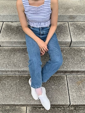 「Charles Chaton（シャルルシャトン）のアイテム（パンツ）」を使った、fumikaさん（レディース・158cm）の夏コーディネート