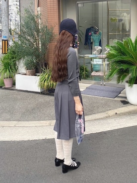 「H&M（エイチ・アンド・エム）のアイテム（カーディガン/ボレロ）」を使った、fumikaさん（レディース・158cm）の秋コーディネート
