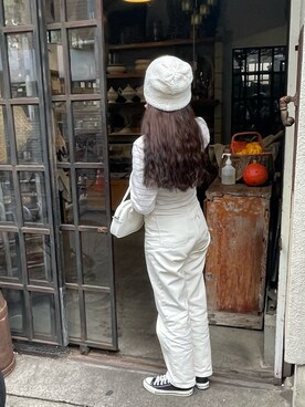 「Charles Chaton（シャルルシャトン）のアイテム（パンツ）」を使った、fumikaさん（レディース・158cm）の冬コーディネート