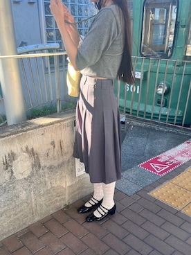「SINOON（シヌーン）のアイテム」を使った、fumikaさん（レディース・158cm）の秋コーディネート