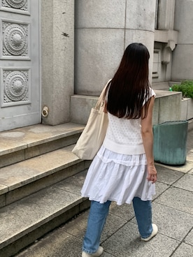 「Charles Chaton（シャルルシャトン）のアイテム（パンツ）」を使った、fumikaさん（レディース・158cm）の夏コーディネート