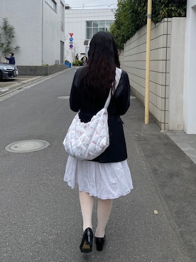 「Charles Chaton（シャルルシャトン）のアイテム（ジャケット/アウター）」を使った、fumikaさん（レディース・158cm）の春コーディネート
