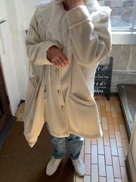 「Charles Chaton（シャルルシャトン）のアイテム（パンツ）」を使った、fumikaさん（レディース・158cm）の冬コーディネート