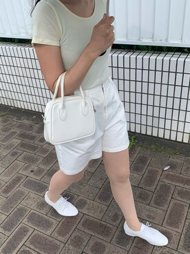 「Charles Chaton（シャルルシャトン）のアイテム（パンツ）」を使った、fumikaさん（レディース・158cm）の夏コーディネート