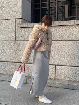「Charles Chaton（シャルルシャトン）のアイテム（ジャケット/アウター）」を使った、fumikaさん（レディース・158cm）の春コーディネート