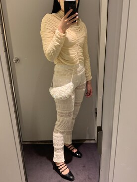 「Charles Chaton（シャルルシャトン）のアイテム（パンツ）」を使った、fumikaさん（レディース・158cm）の春コーディネート