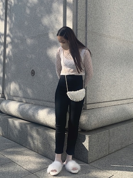 「Charles Chaton（シャルルシャトン）のアイテム（パンツ）」を使った、fumikaさん（レディース・158cm）の春コーディネート