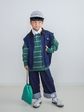 「アイテム（バッグ）」を使った、ma-kunさん（キッズ・120cm）の秋コーディネート