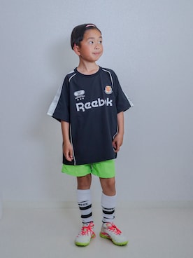 「LOWRYS FARM（ローリーズファーム）のアイテム」を使った、ma-kunさん（キッズ・120cm）の春コーディネート