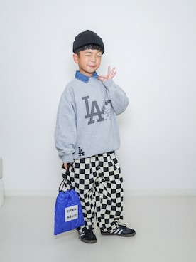 「アイテム（ショルダーバッグ）」を使った、ma-kunさん（キッズ・120cm）の秋コーディネート