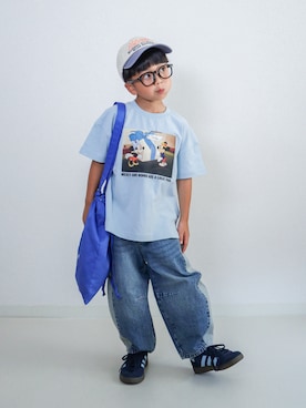 「アイテム（バッグ）」を使った、ma-kunさん（キッズ・110cm）の夏コーディネート