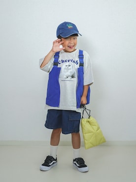 「アイテム（パンツ）」を使った、ma-kunさん（キッズ・110cm）の夏コーディネート