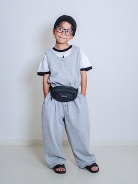 「devirock（デビロック）のアイテム（シューズ）」を使った、ma-kunさん（キッズ・120cm）の夏コーディネート