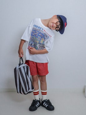 「BREEZE（ブリーズ）のアイテム」を使った、ma-kunさん（キッズ・120cm）の夏コーディネート