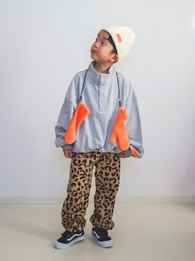 「アイテム（スニーカー）」を使った、ma-kunさん（キッズ・120cm）の冬コーディネート