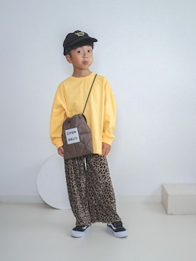 「アイテム（バッグ）」を使った、ma-kunさん（キッズ・110cm）の秋コーディネート