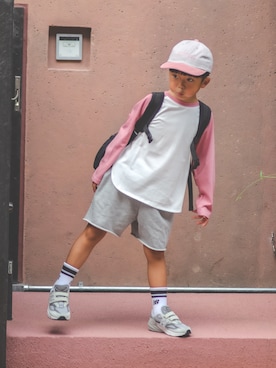 「アイテム（バッグ）」を使った、ma-kunさん（キッズ・110cm）の夏コーディネート