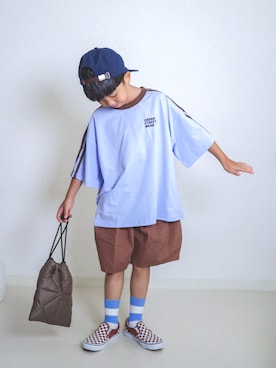 「BREEZE（ブリーズ）のアイテム」を使った、ma-kunさん（キッズ・120cm）の夏コーディネート